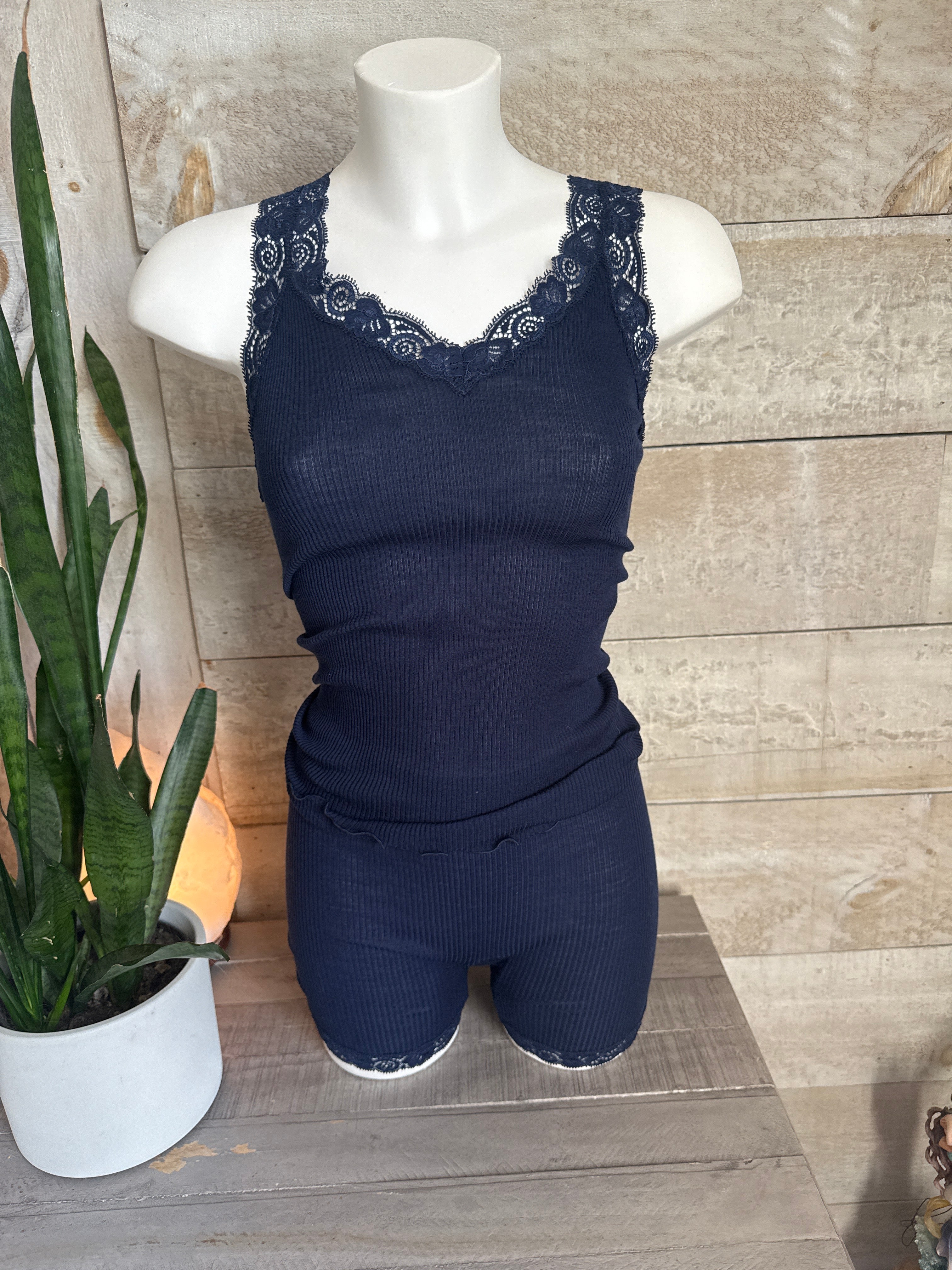 Oscalito Silk and Wool Cami and Short Set