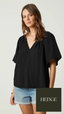 Velvet Sadie Cotton Gauze Blouse