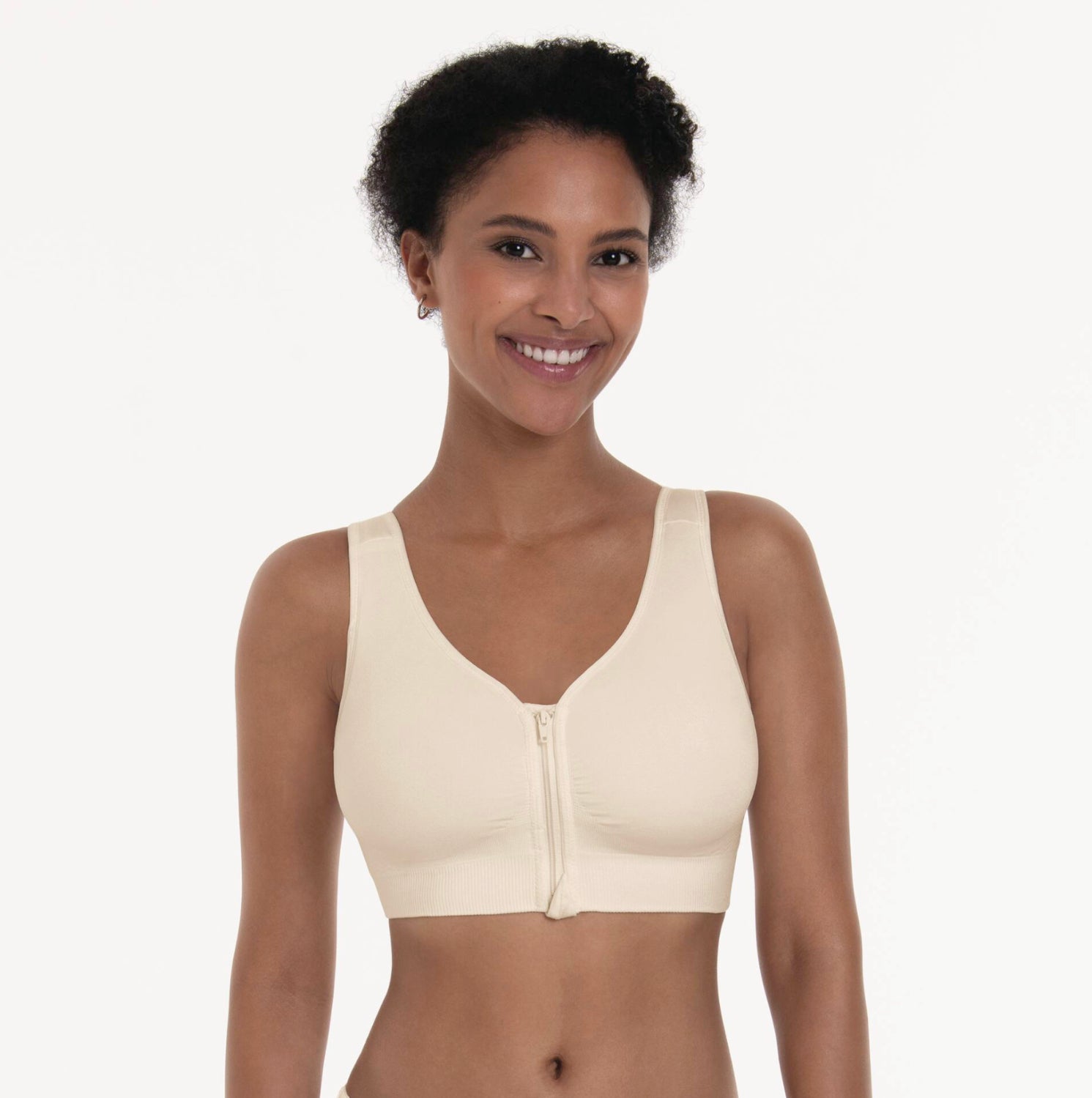 Anita Lynn Zip Front Wireless Bra