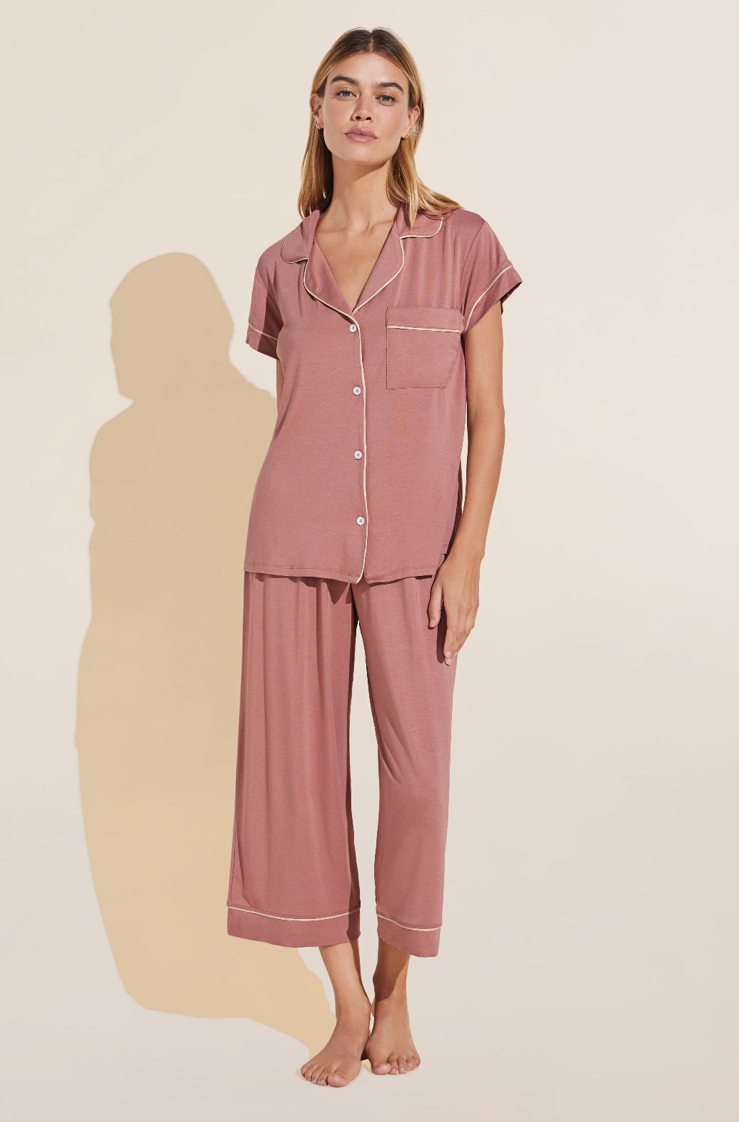 Eberjey Cropped PJ Set