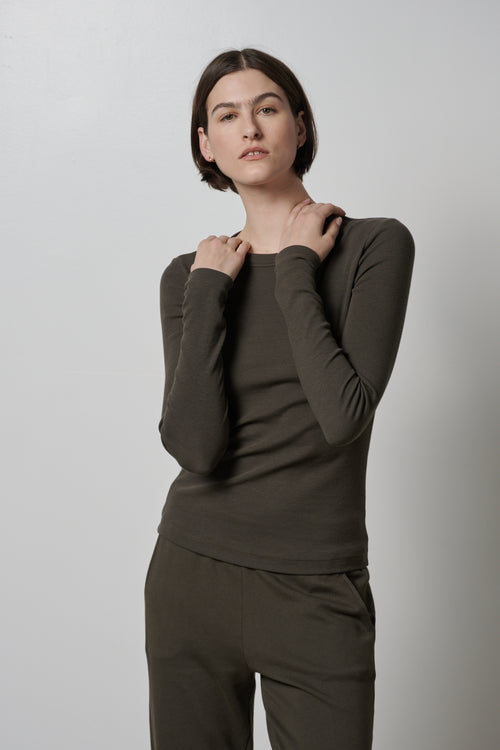Velvet Modal Ribbed L/S CAMINO05