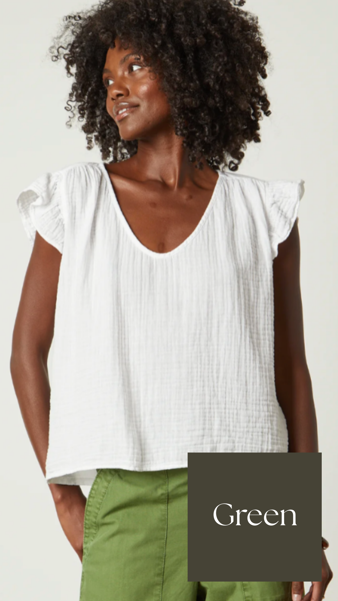 Velvet Remi Scoop Neck Cotton Blouse