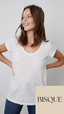 Velvet Originals Kira Scoop Neck T-Shirt - Sale