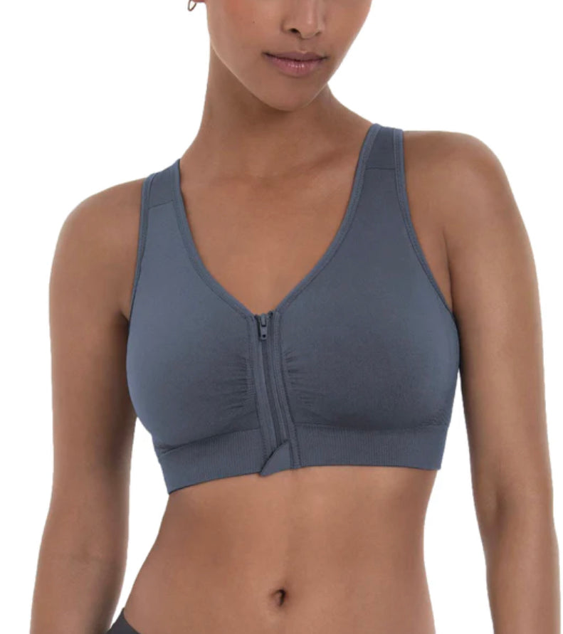 Anita Lynn Zip Front Wireless Bra