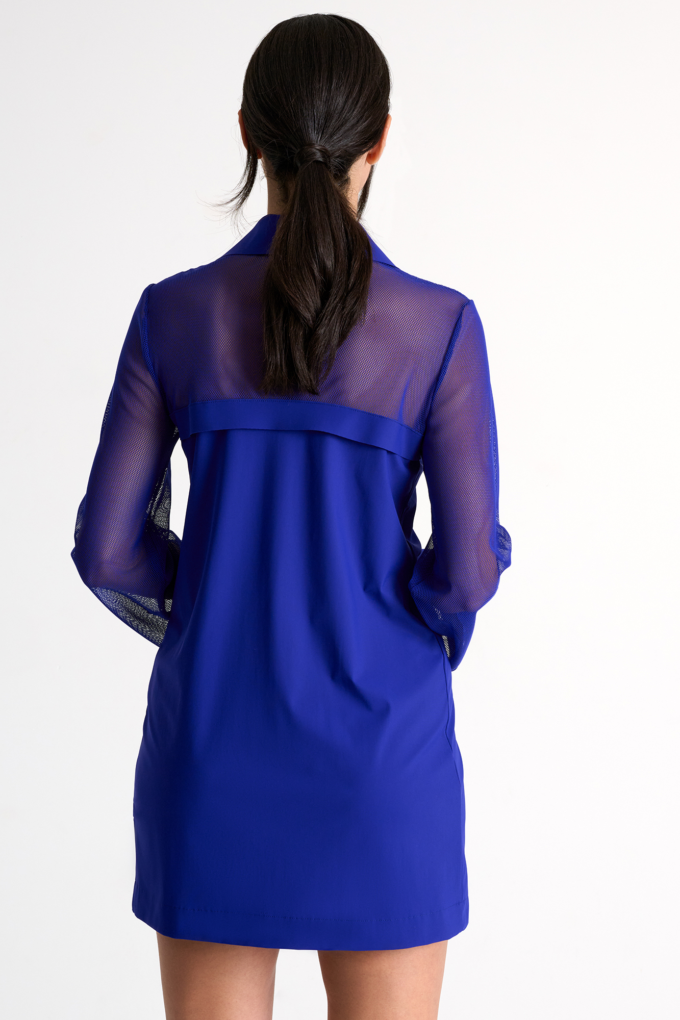 Shan Grid Mesh Beach Shirt