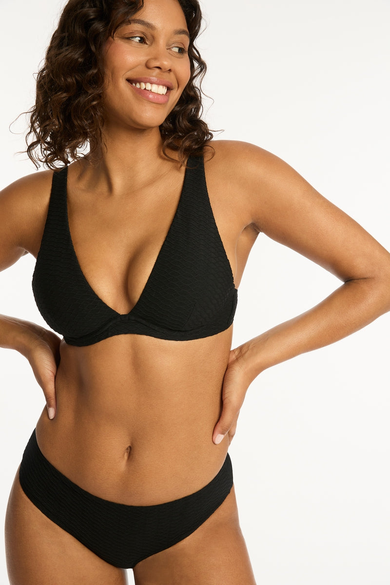 Sea Level Honeycomb Longline Bikini