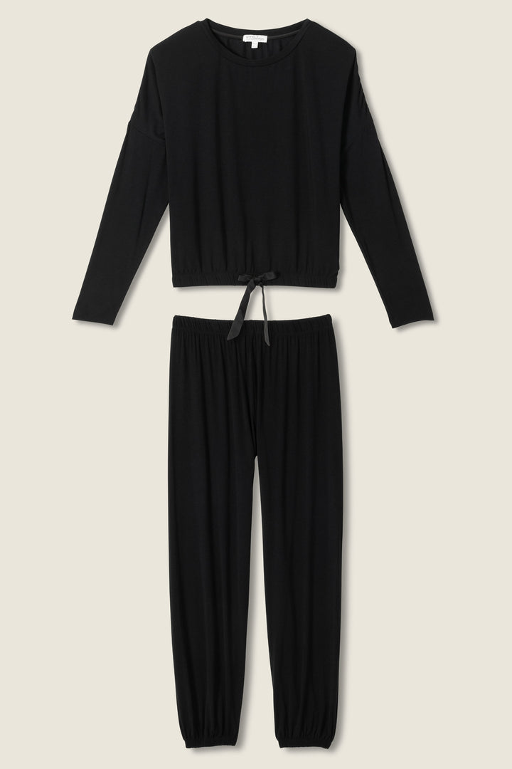 PJ Salvage Modal Dreams Black Lounge Set