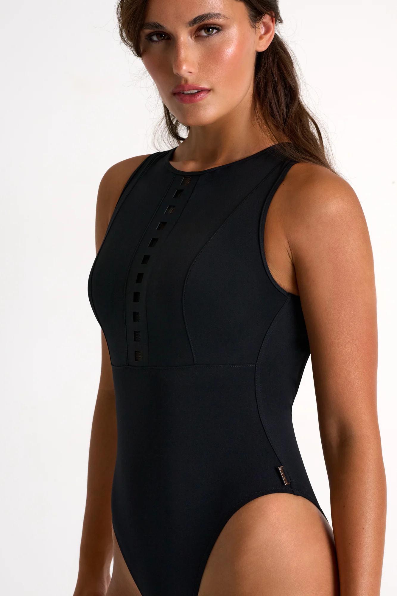 Shan Mosaic High Neck Swimsuit