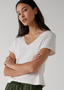 Velvet Venice Organic Jersey V Neck T-Shirt