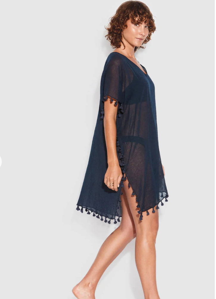 Seafolly Black Amnesia Kaftan