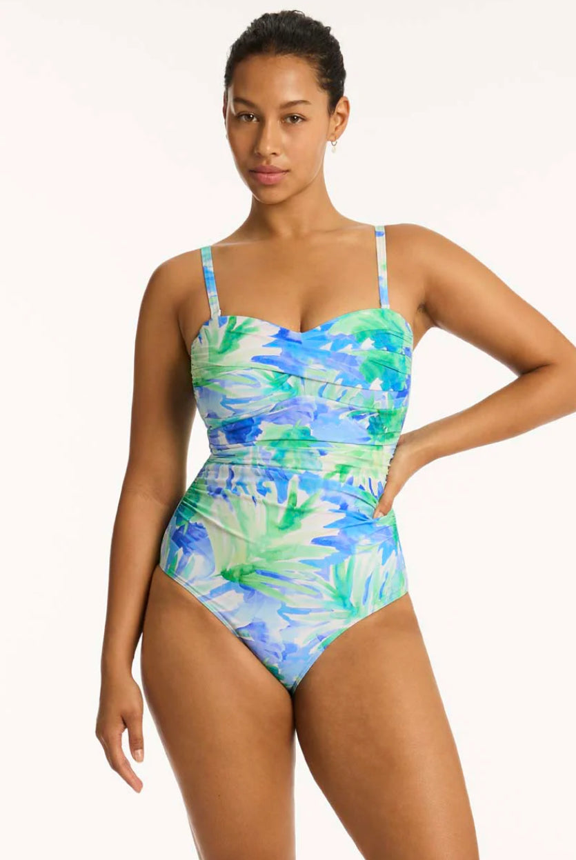 Sea Level Twist Bandeau Swimsuit
