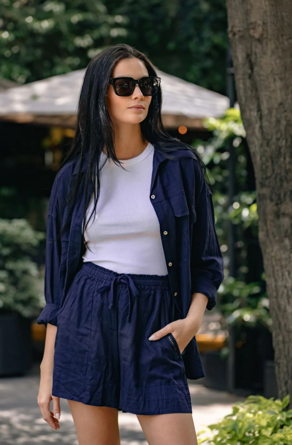 Koy Capri Beach to Street Shirt and Short Set