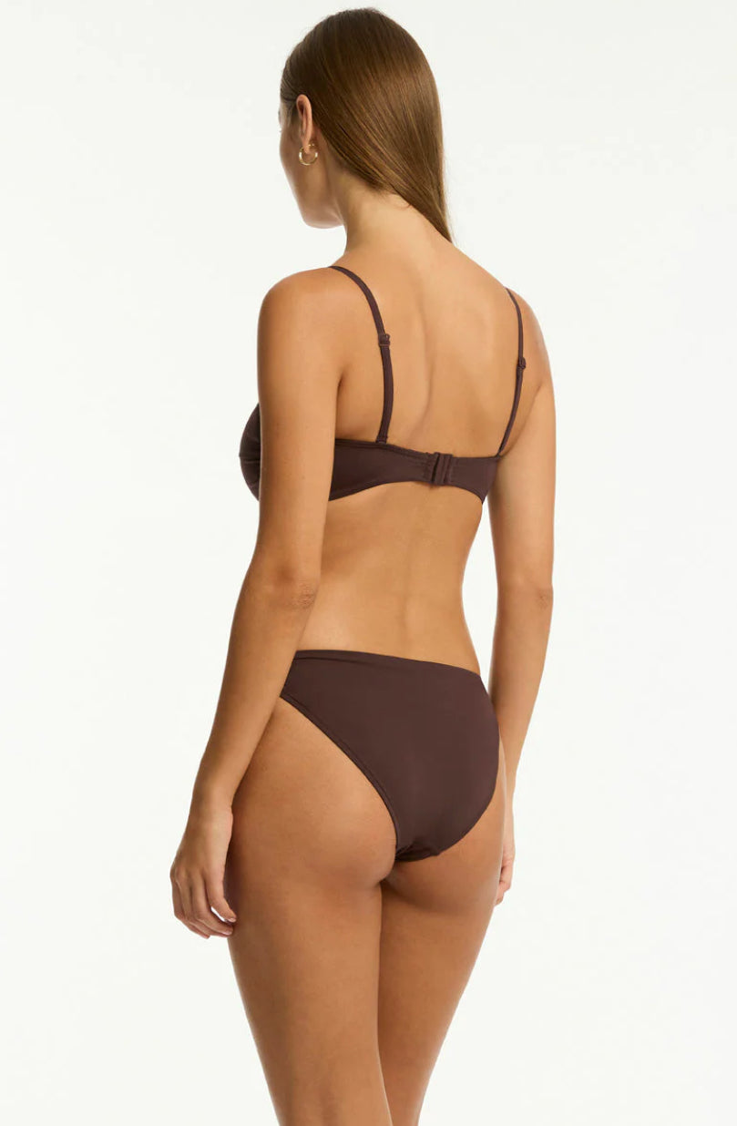 Sea Level Twist Bandeau Bikini