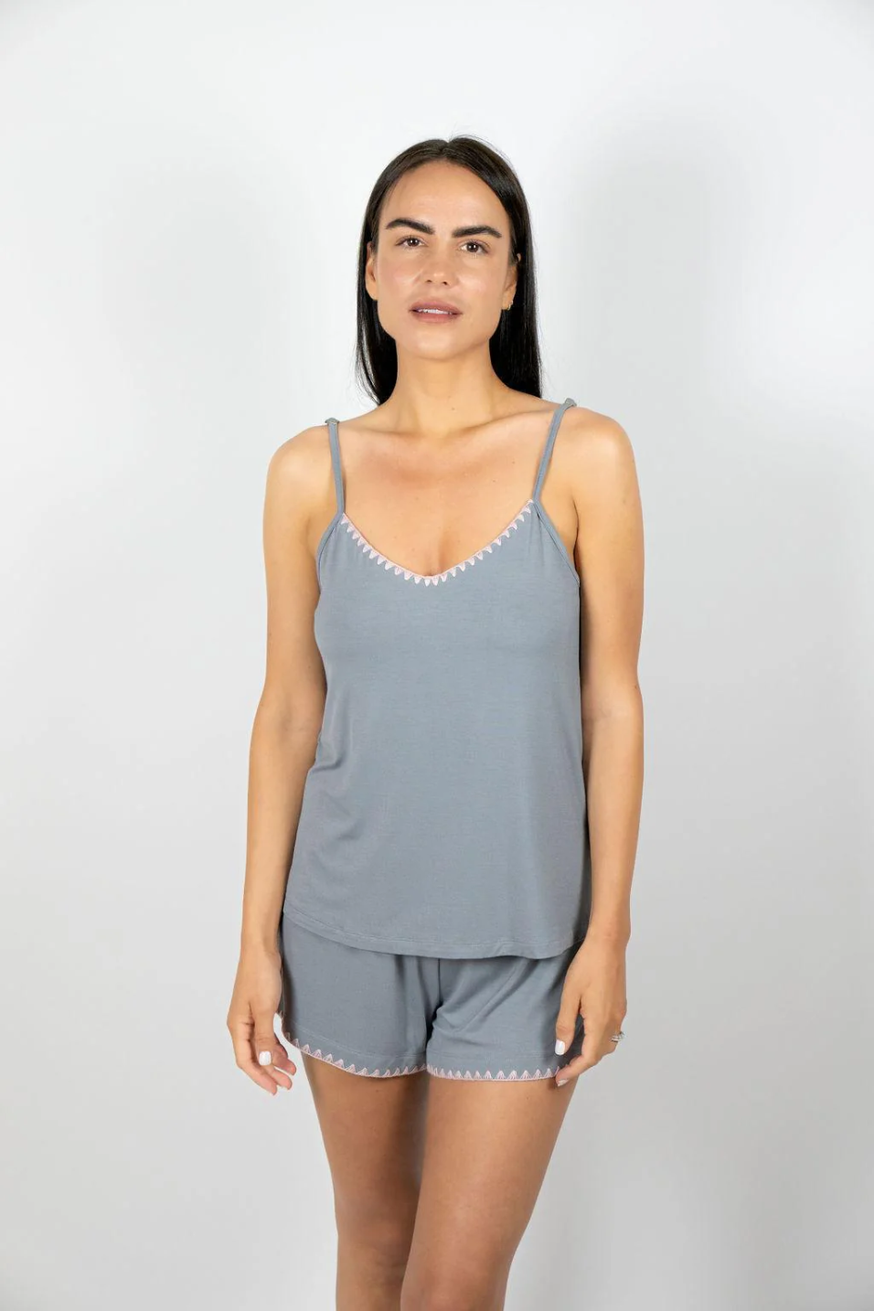 Aspen Dream Cami and Short Whip Stitch PJ Set