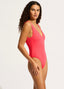 Seafolly Sea Dive Deep V Neck Swimsuit