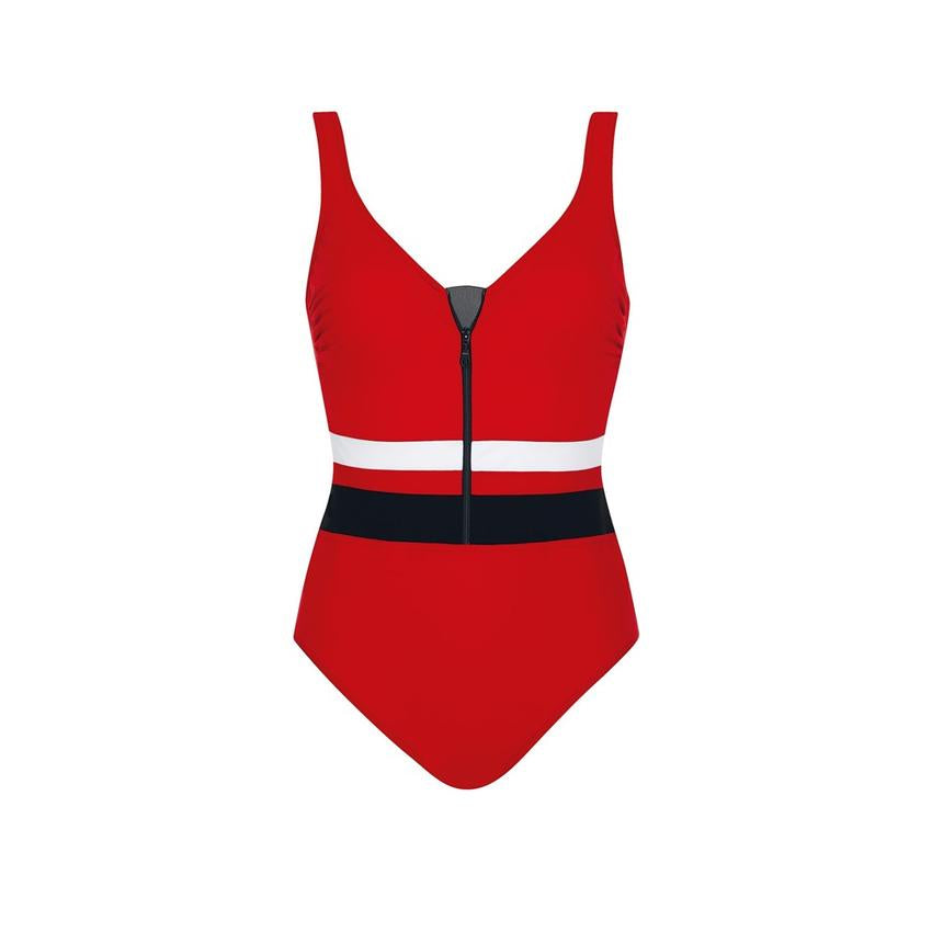 Sunflair Red Zipper Suit