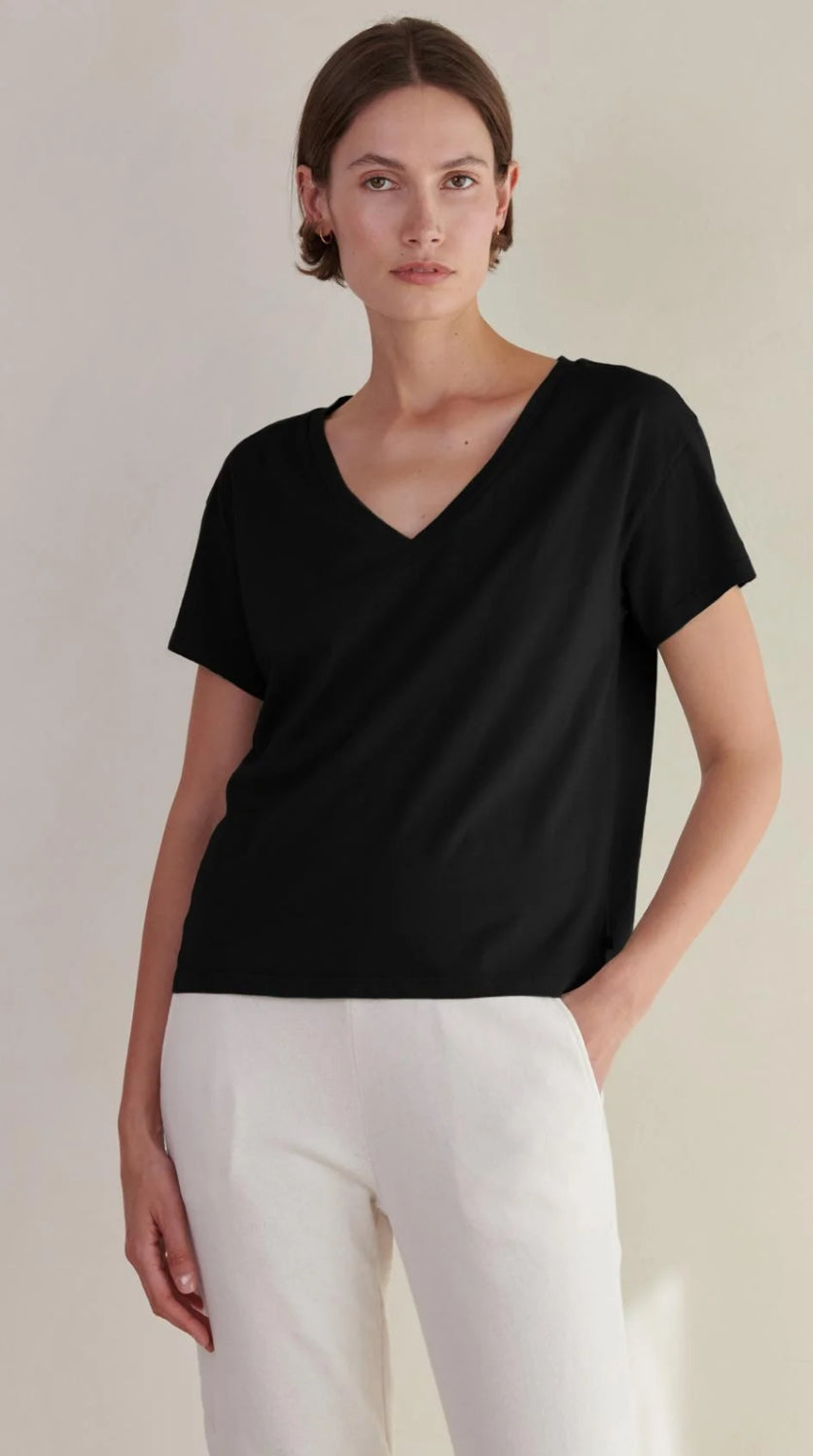 Velvet Venice Organic Jersey V Neck T-Shirt