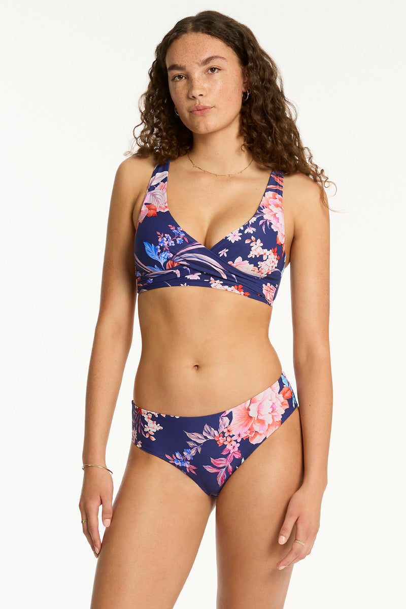 Sea Level Cross Front Mid Rise Bikini