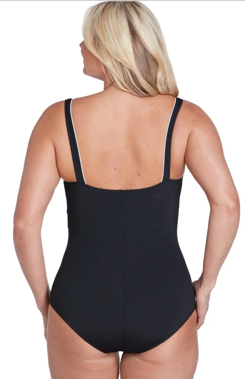 Sunflair Plus Black Swirl Swimsuit