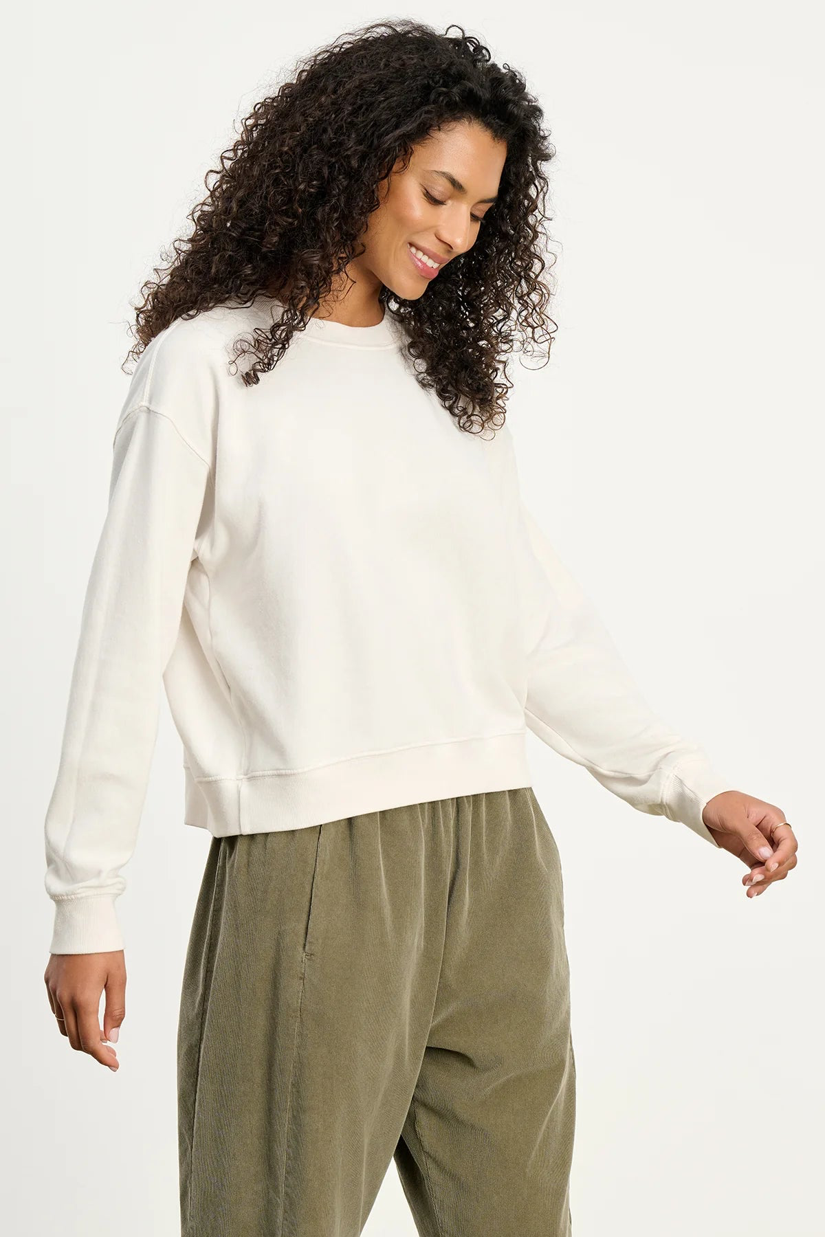 Velvet Ynez Fleece Pullover Organic Crewneck