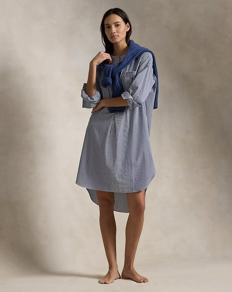 Ralph Lauren Navy Stripe Nightshirt