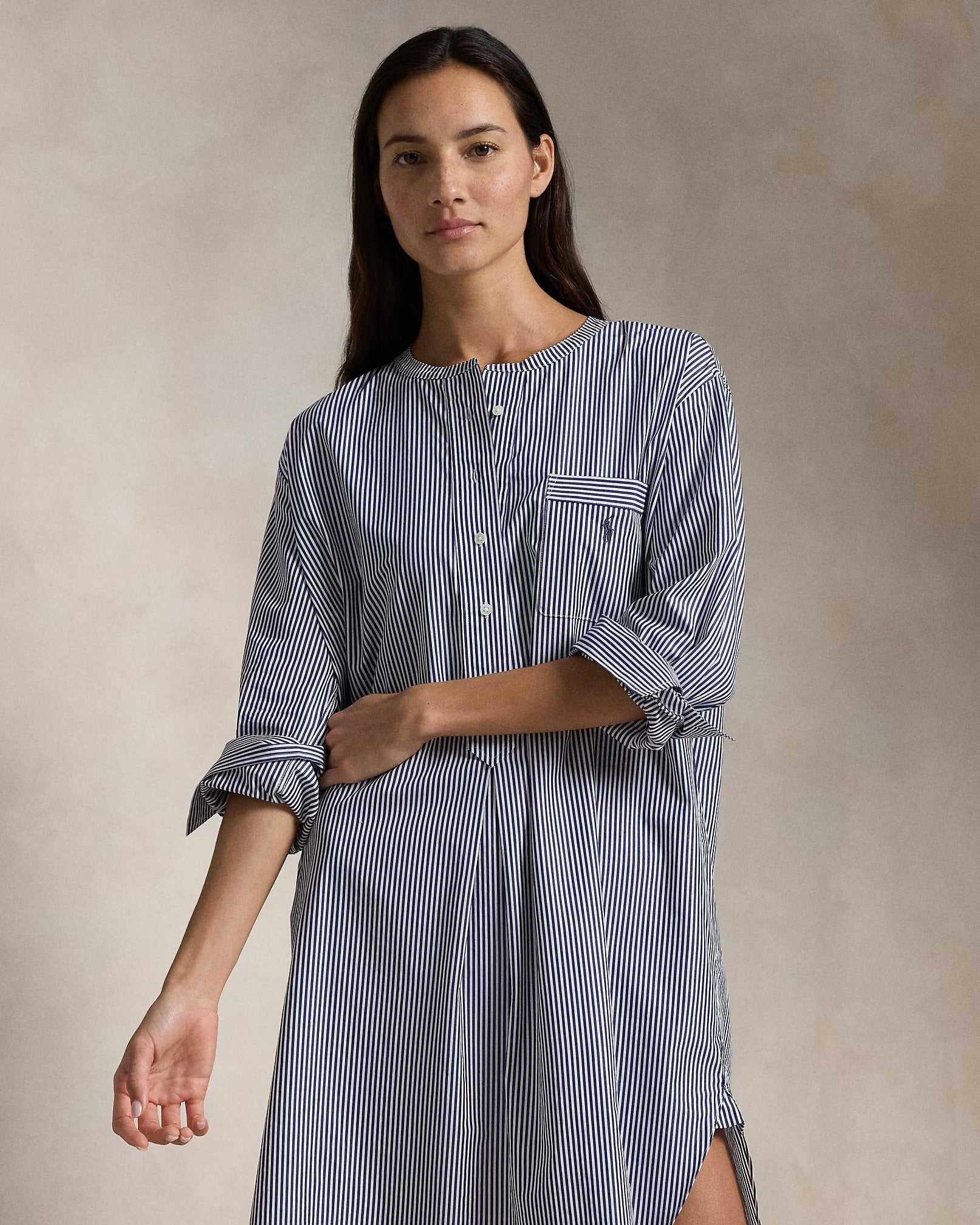 Ralph Lauren Navy Stripe Nightshirt