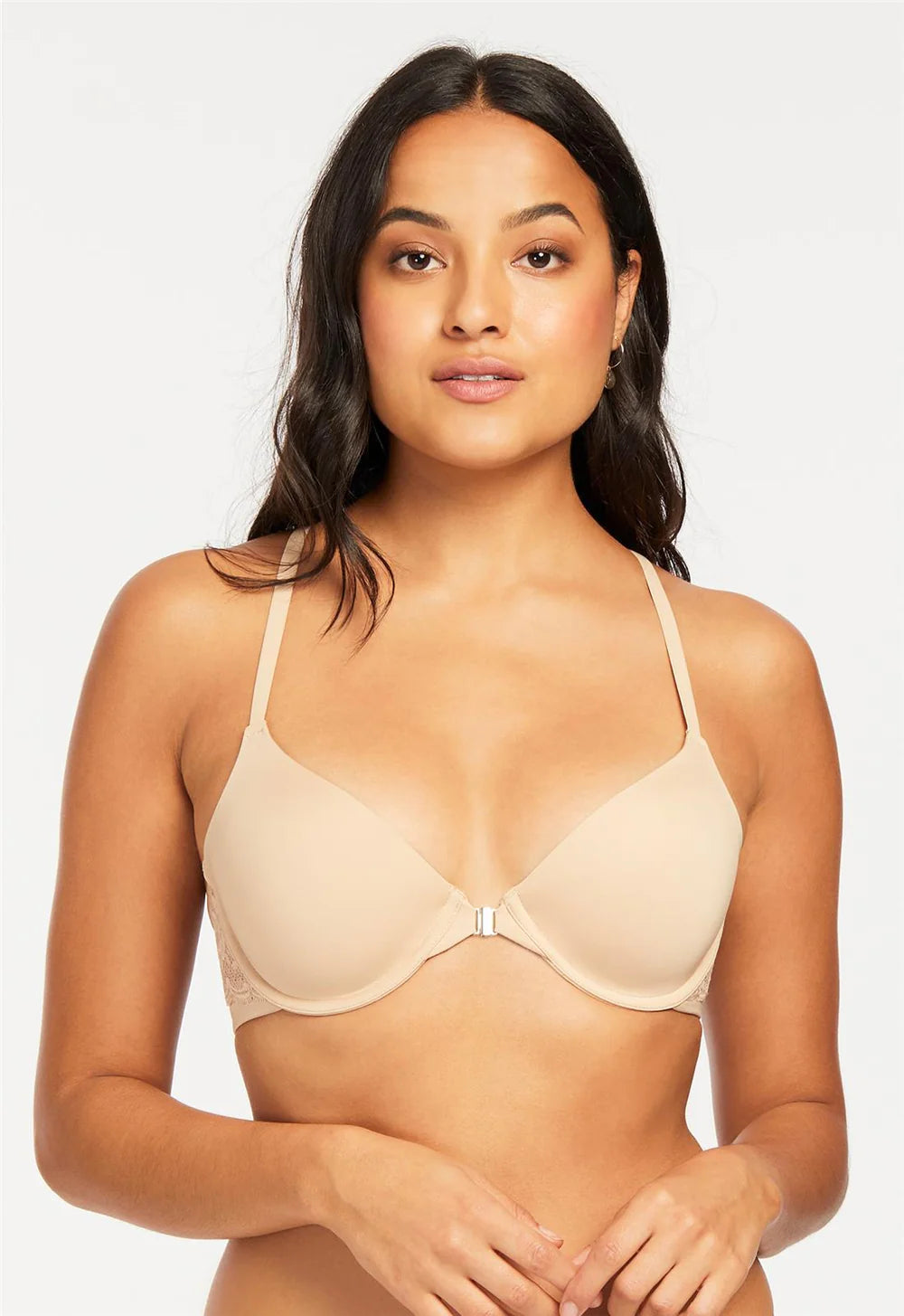 Montelle Front Closure Racerback Plunge Bra