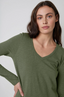 Velvet Originals Blaire V Neck Long Sleeve Shirt - Sale