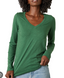 Velvet Originals Blaire V Neck Long Sleeve Shirt - Sale
