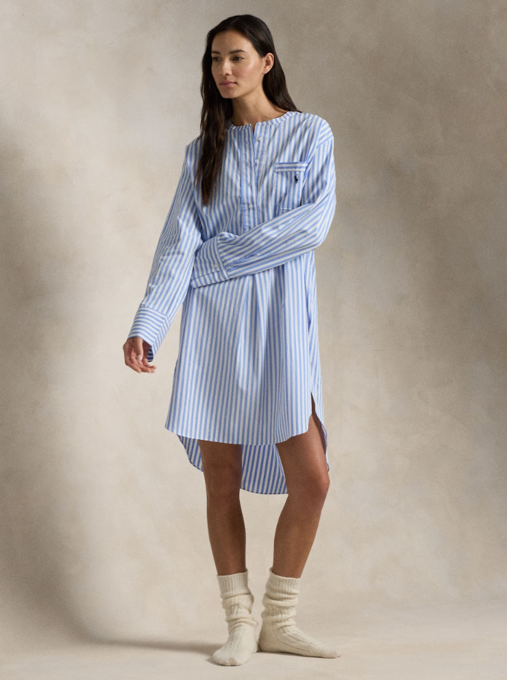 Ralph Lauren Striped Tunic Sleep Shirt