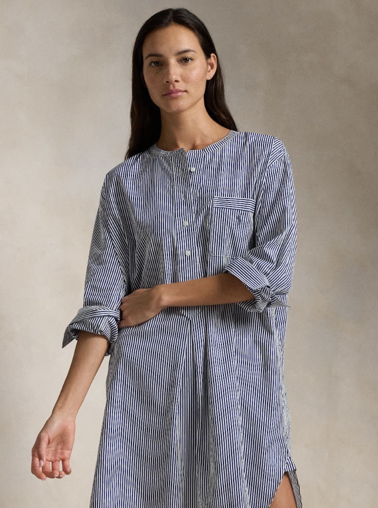 Ralph Lauren Striped Tunic Sleep Shirt