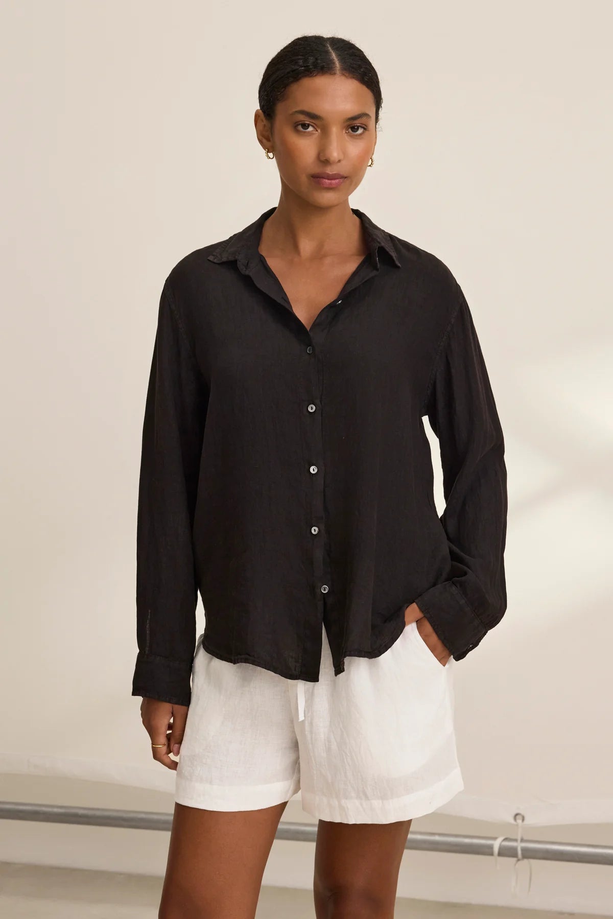 Velvet x Cleo Wade Linen Button Down