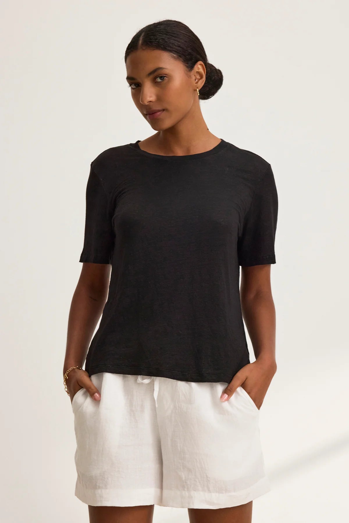 Velvet x Cleo Wade Linen Knit Tee