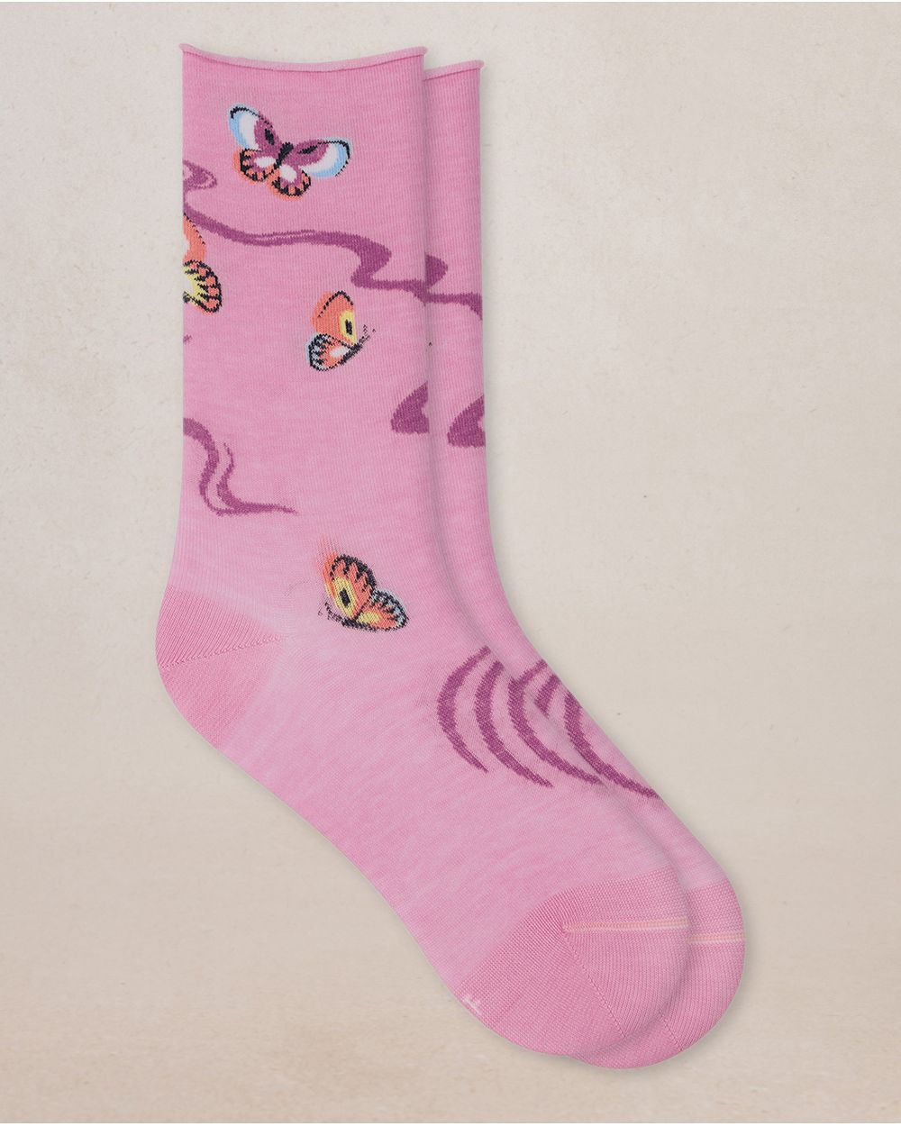 Bleu Foret Butterfly Socks