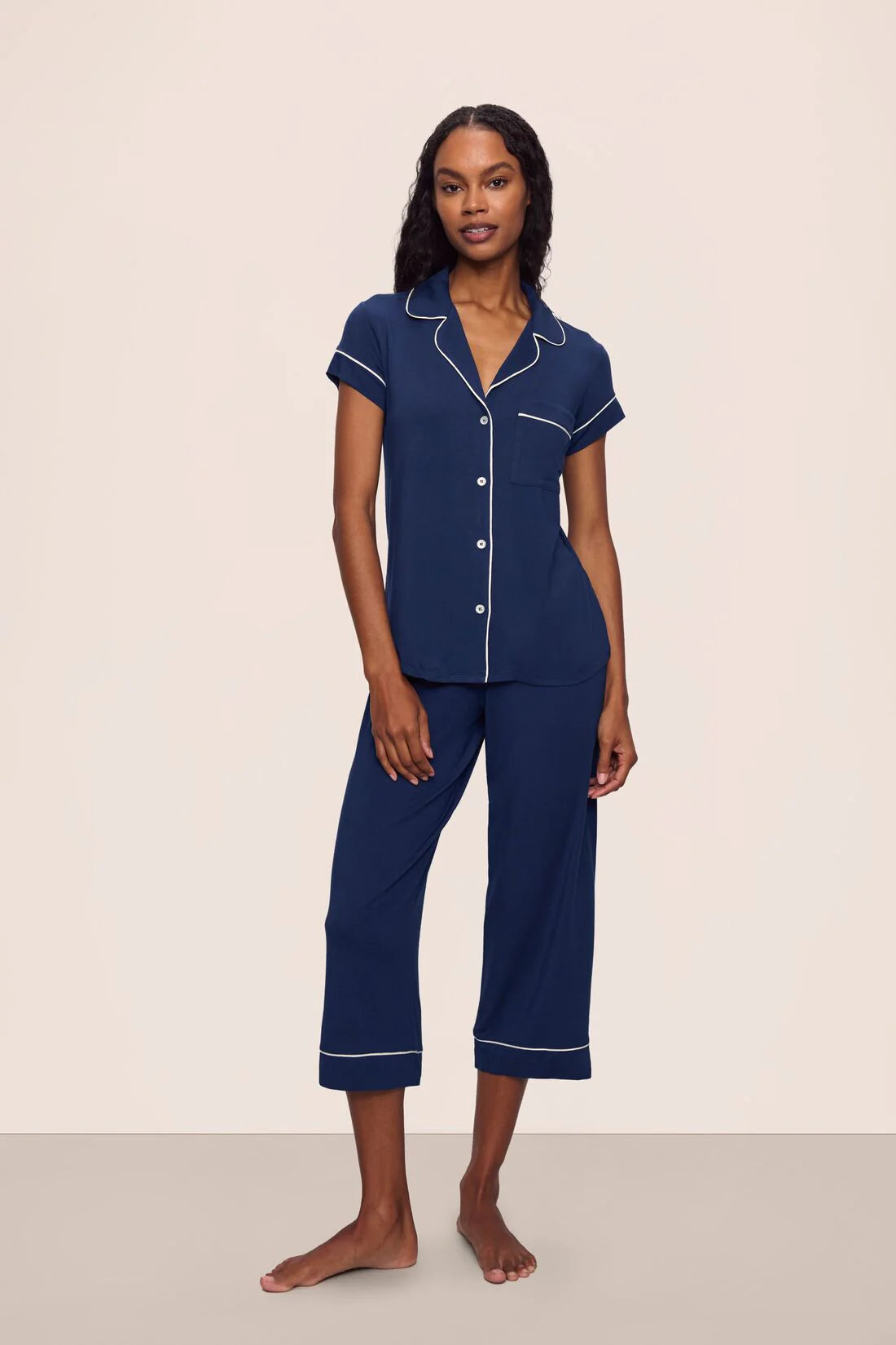 Eberjey Cropped PJ Set