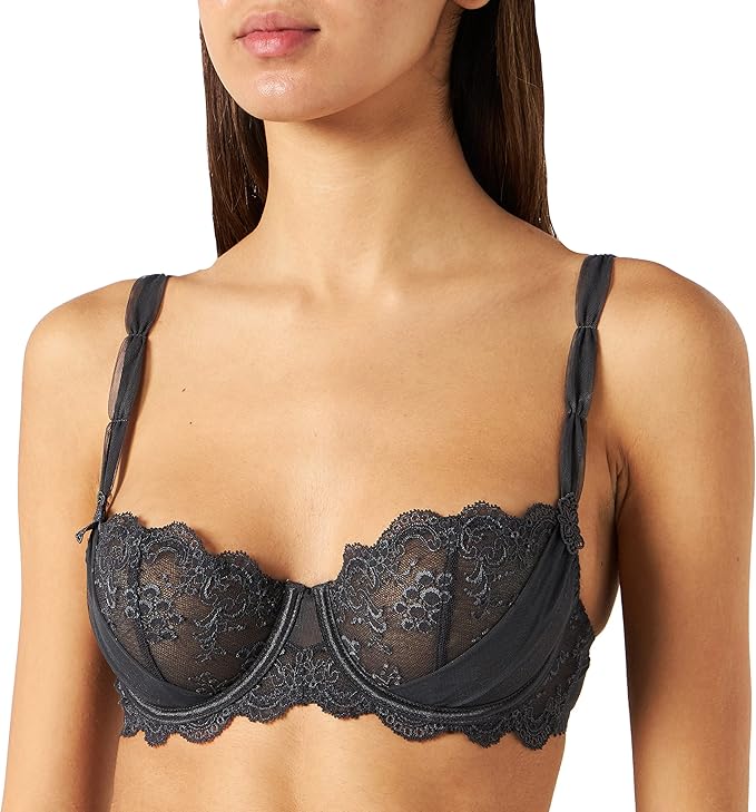 Aubade A L'Amour Half Cup Bra Charcoal