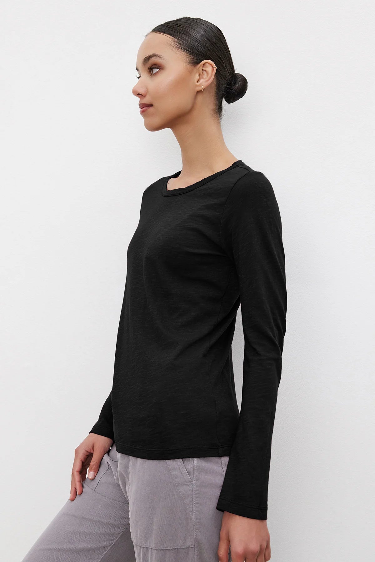 Velvet Originals Lizzie Crew Neck Long Sleeve Shirt