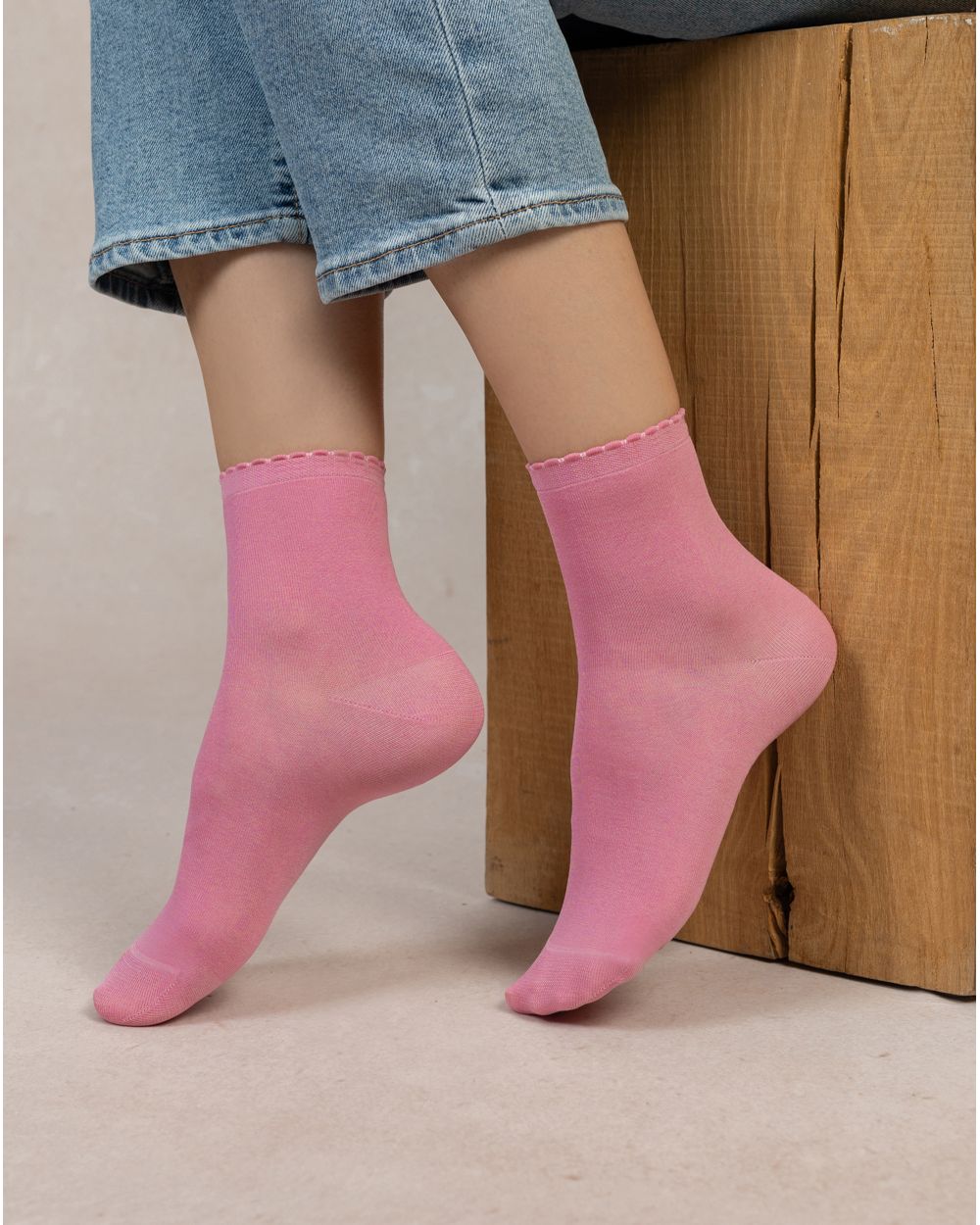 Bleu Foret Cotton Socks