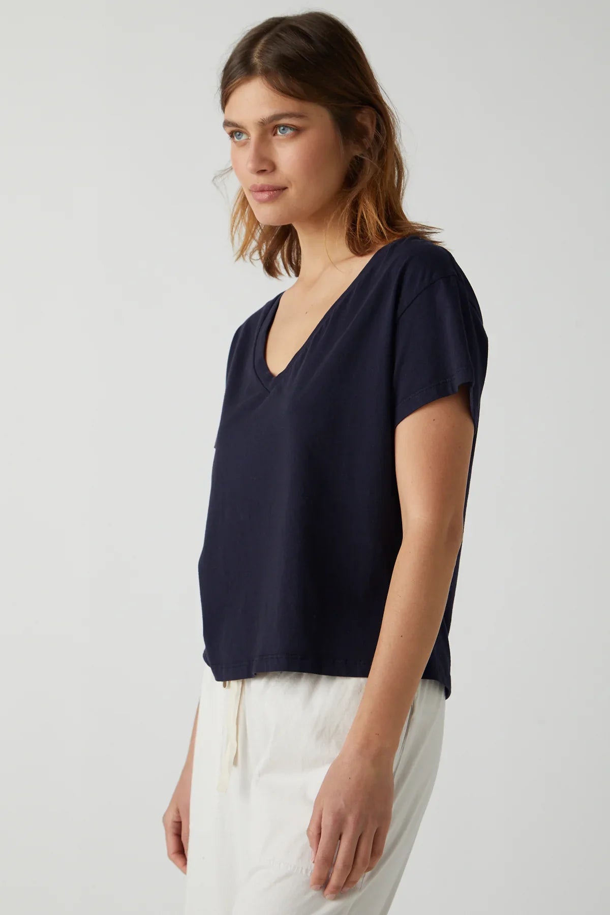 Velvet Venice Organic Jersey V Neck T-Shirt