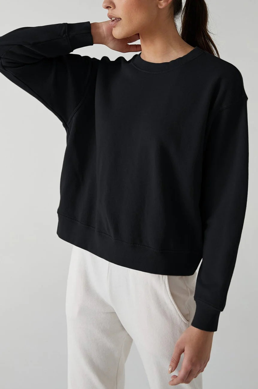 Velvet Ynez Fleece Pullover Organic Crewneck