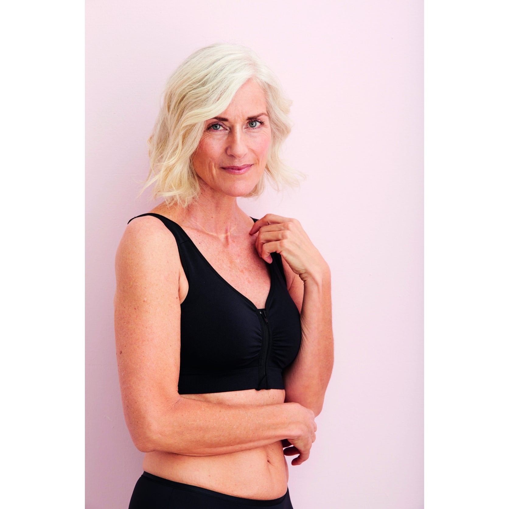 Anita Lynn Zip Front Wireless Bra