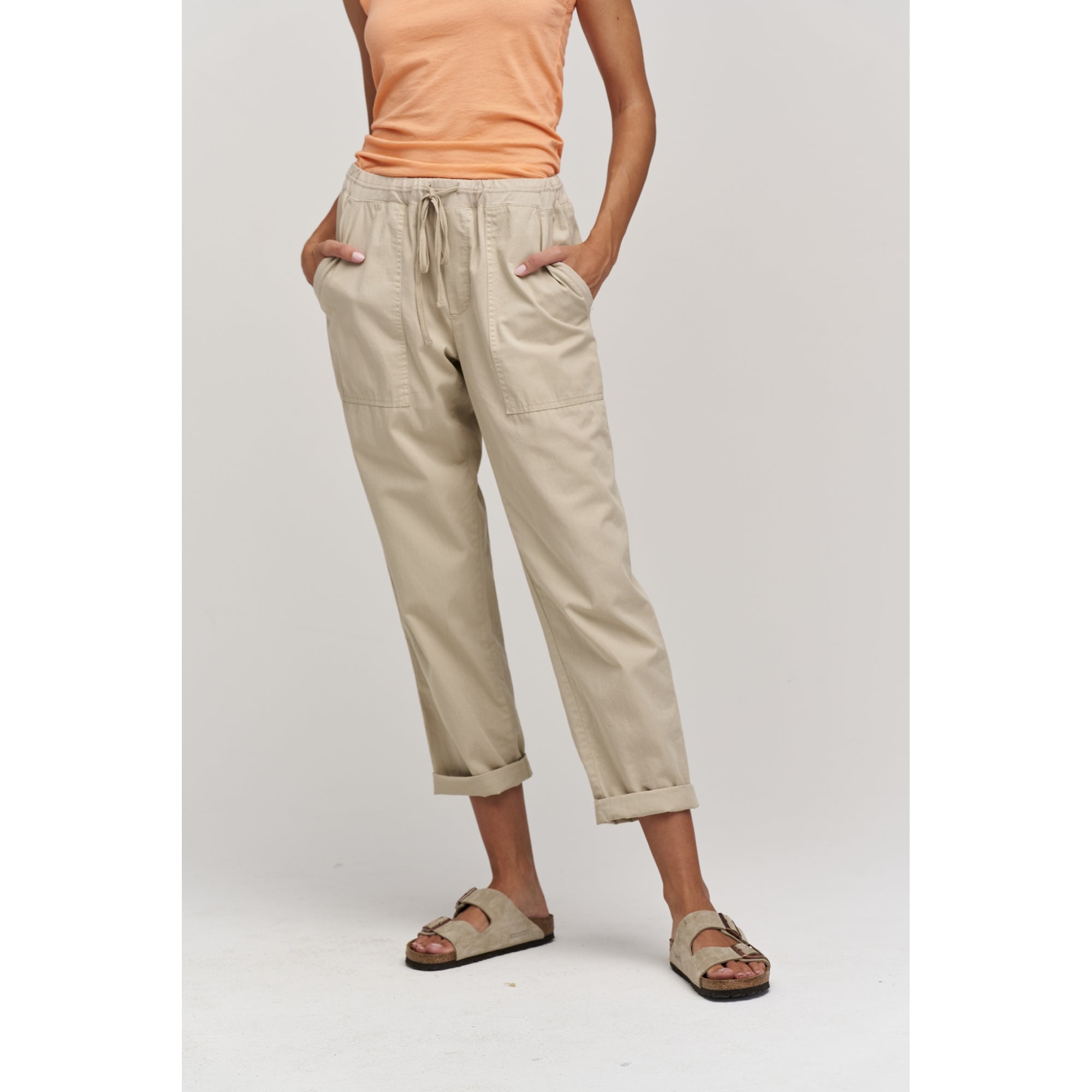 Velvet Cotton Twill Pants Misty04