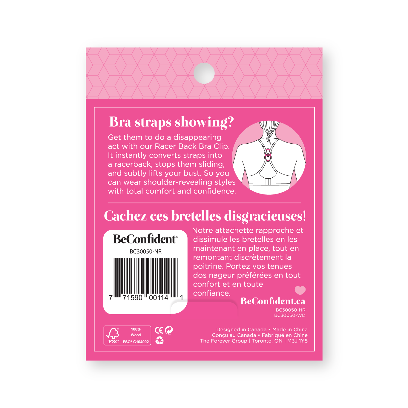 BeConfident Racer Back Clip