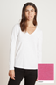 Velvet Originals Blaire V Neck Long Sleeve Shirt - Sale