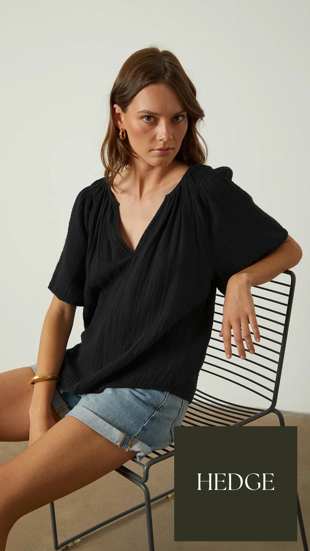 Velvet Sadie Cotton Gauze Blouse