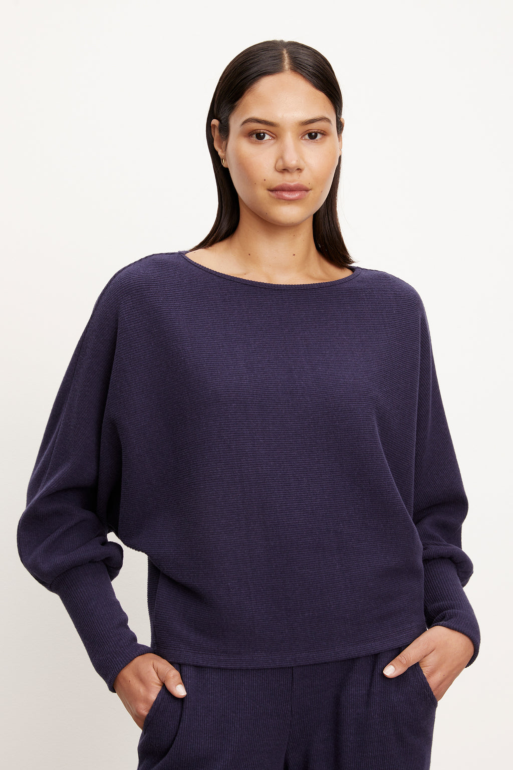 Velvet Mackay Brushed Rib Knit Top