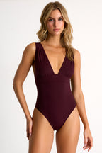 Shan Classic Plunging Swimsuit