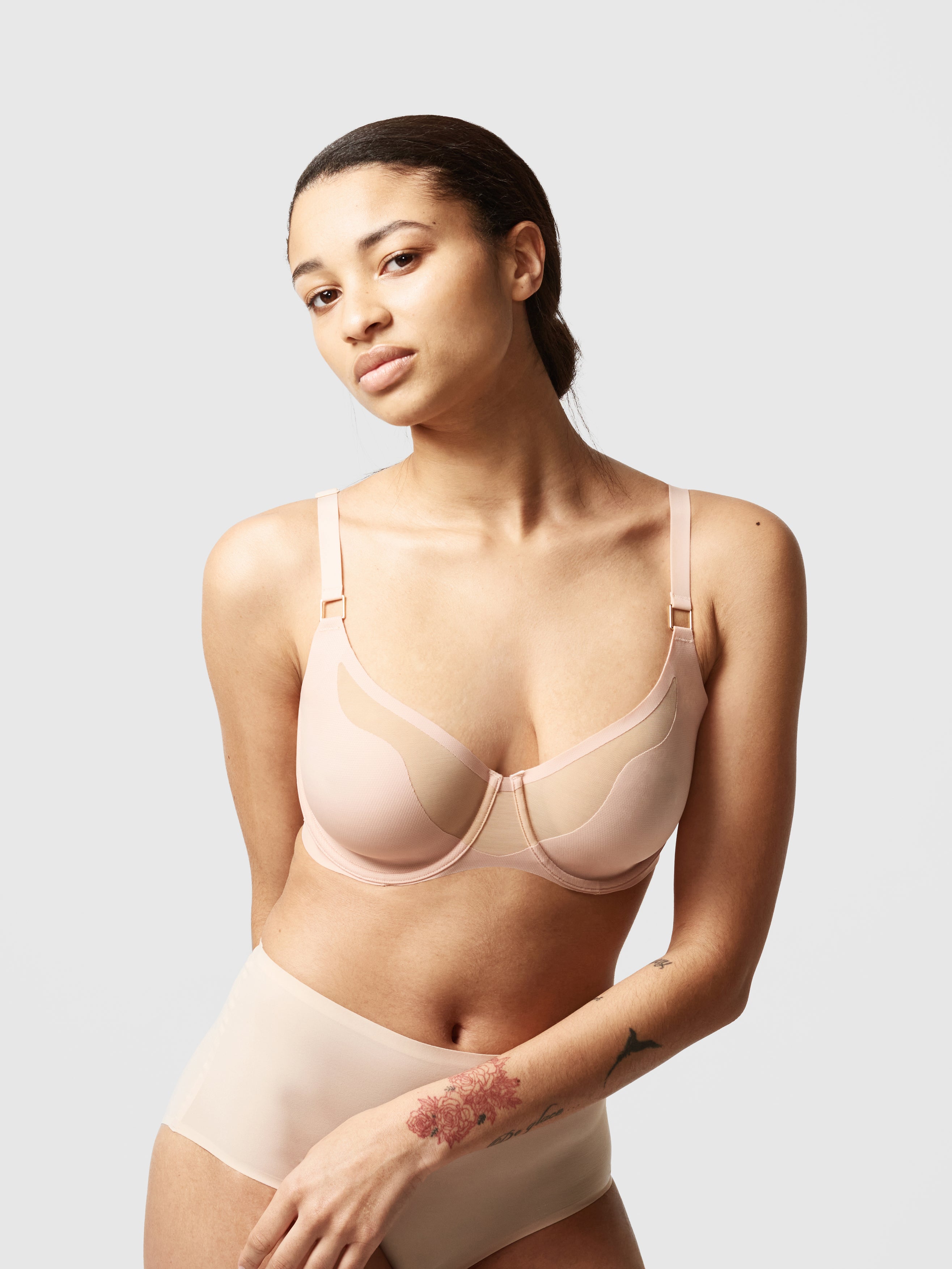 CUUP Bras The Plunge - Mesh, Blush at discount price Cheap CUUP Store