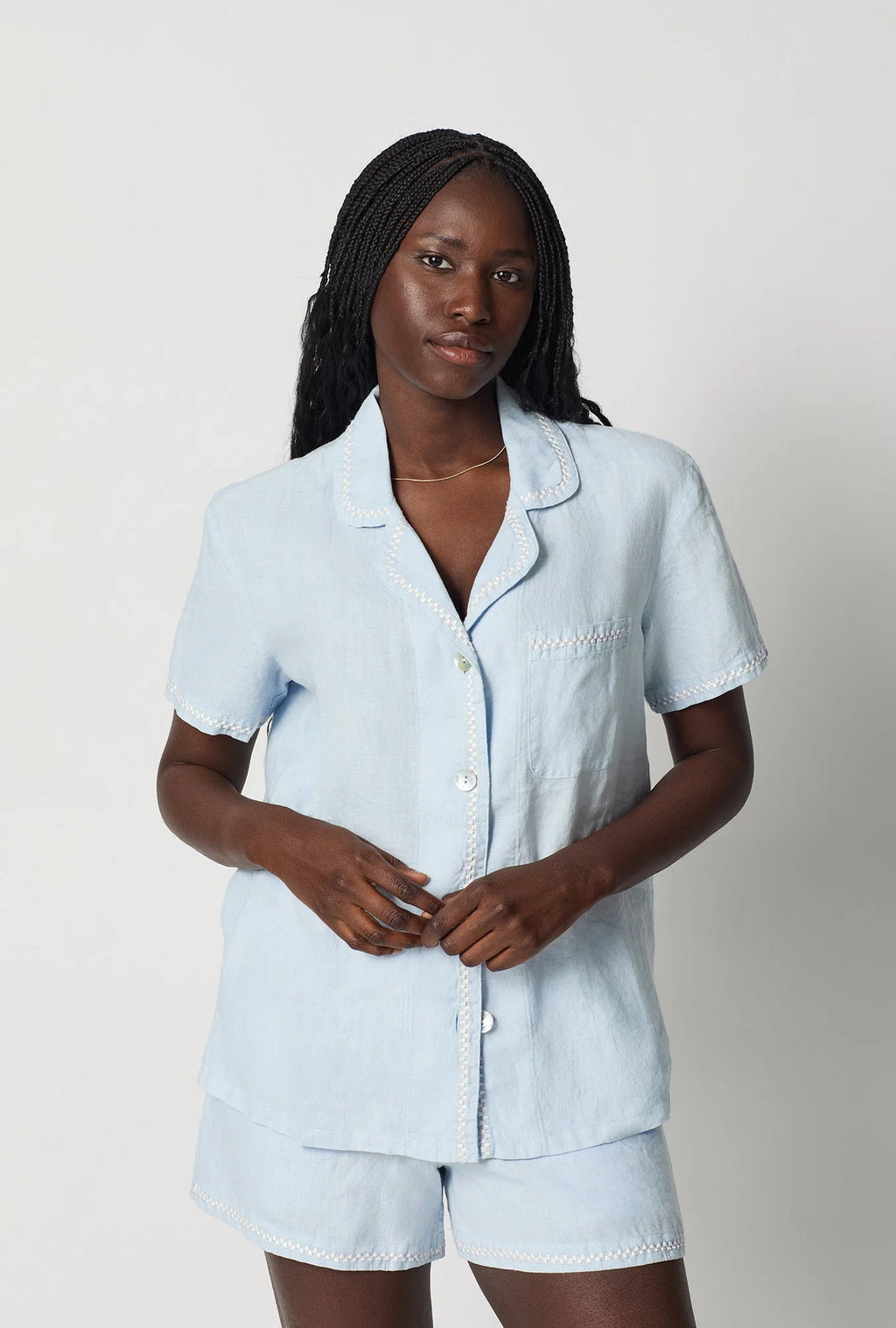 Bedhead 100% Woven Linen Short Set