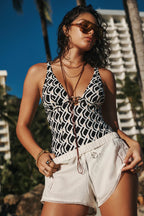 Sea Level Chain Link Longline Swimsuit
